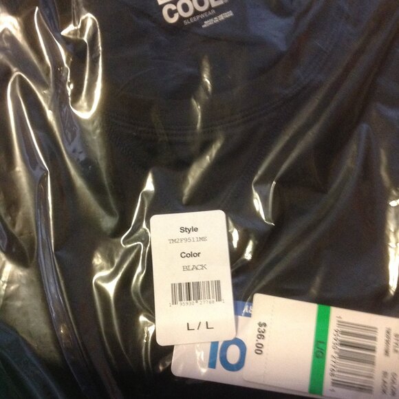 32 Degrees Men's Heat Black Large Long Sleeve Sleep T-Shirt-Brand New In Package - Picture 3 of 4